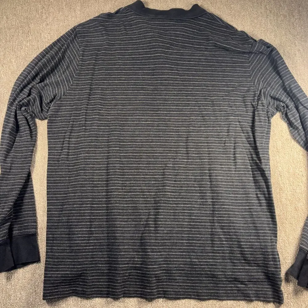 Vintage Polo Ralph Lauren Men’s Long Sleeve Polo Shirt Striped 2XL Black